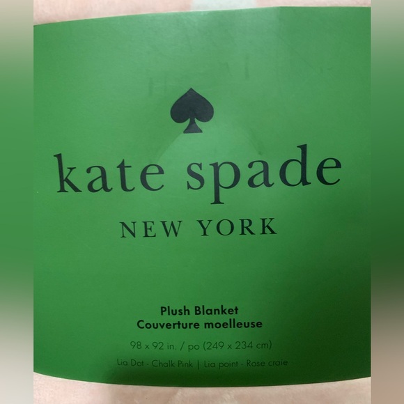 Kate Spade Polka dot Plush Blanket - Picture 2 of 4